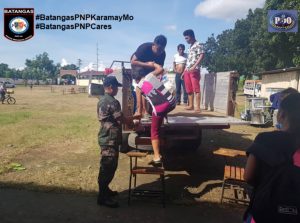 PNP helpsTaal Evacuees Return Home